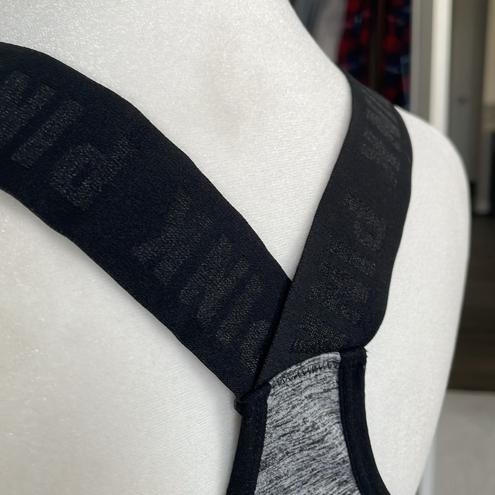 PINK Heathered Gray  Sports Bra - Picture 4 of 5
